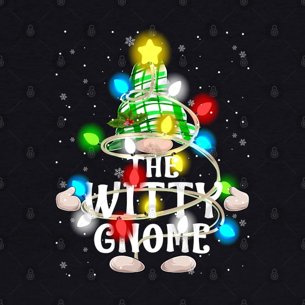 The Witty Gnome Christmas Matching Family Shirt by intelus